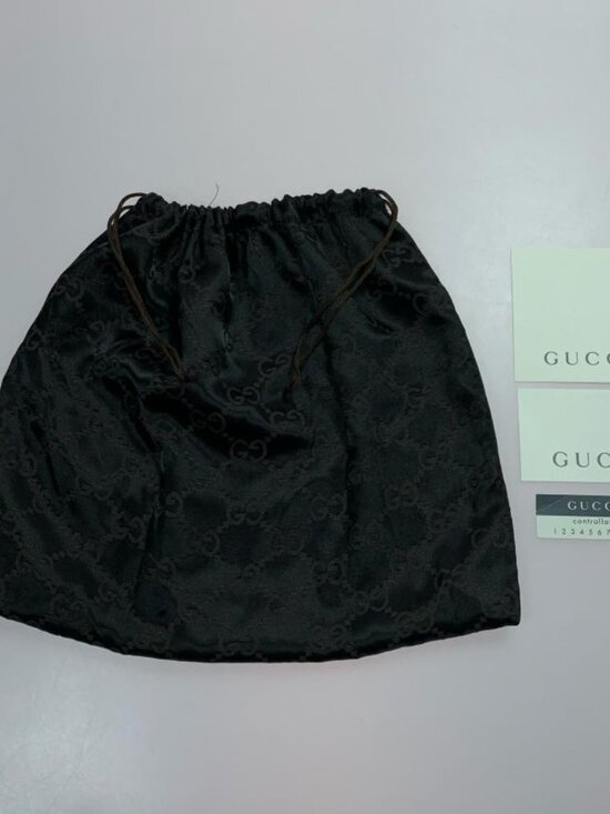 Gucci Second Bag Canvas Black